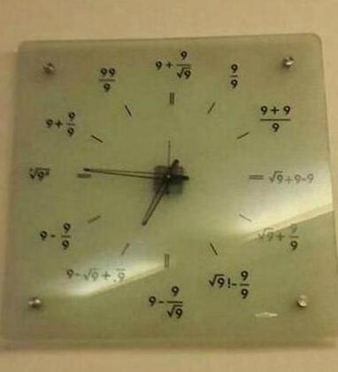 数学天才眼中的钟表
